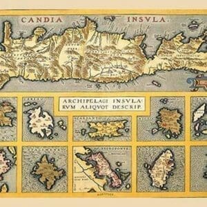 Maps of Mediterranean Islands by A. Ortelius - Art Print