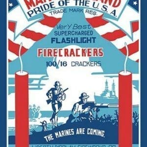 Marine Brand Firecrackers - Art Print