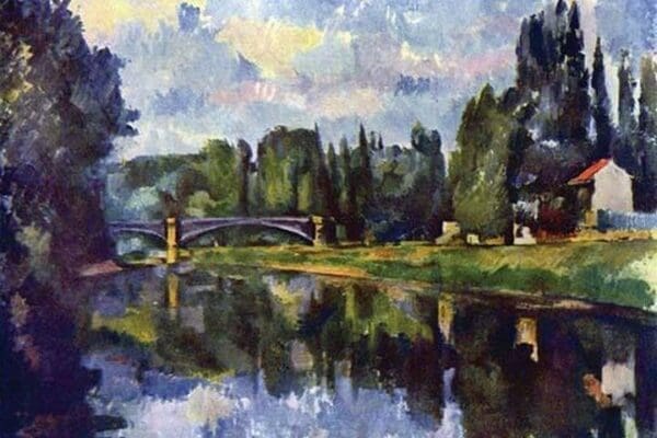 Marne Shore by Paul Cezanne - Art Print