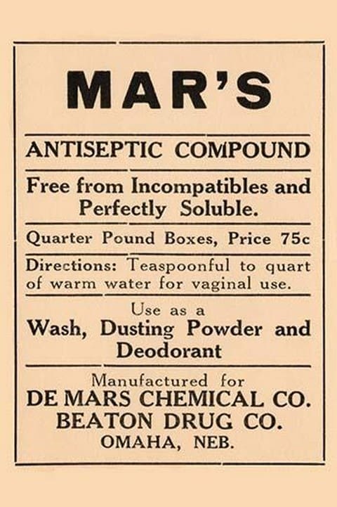 Mar's Antiseptic Compound - Art Print