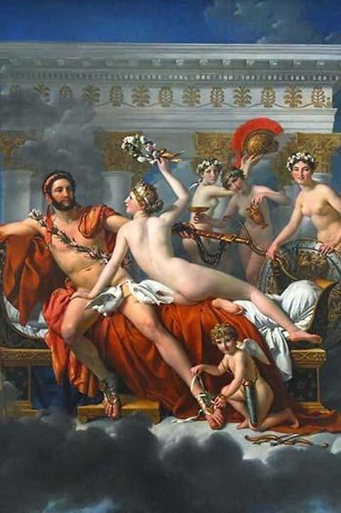 Mars Disarmed by Venus by Jacques-Louis David - Art Print