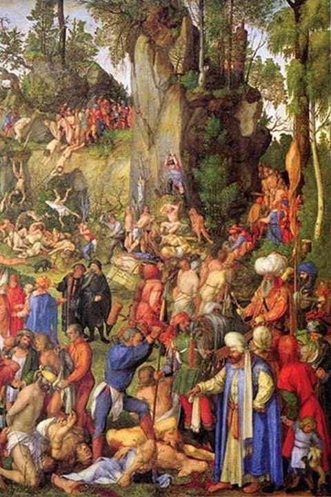 Martyrdom of ten thousand Christians [1] by Albrecht Durer - Art Print