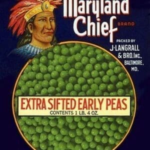 Maryland Chief Extra Sifted Early Peas #2 - Art Print