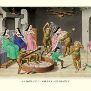 Masque of Charles VI of France by H. Shaw - Art Print