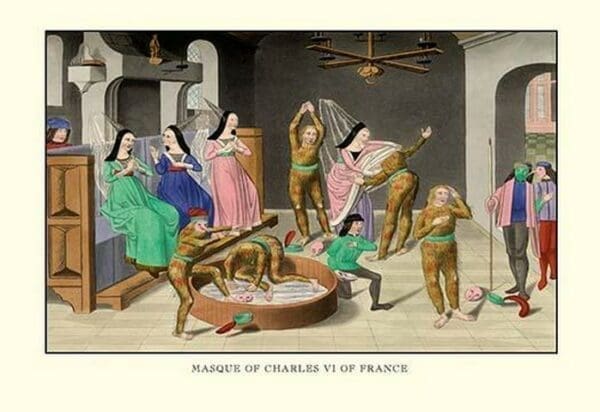 Masque of Charles VI of France by H. Shaw - Art Print