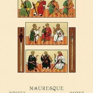 Mauresque Noblemen by Auguste Racinet - Art Print