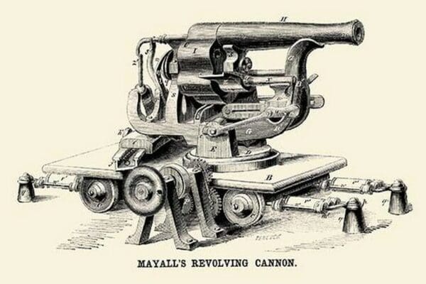 Mayall's Revolving Cannon by Teneyck - Art Print