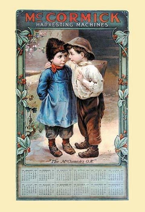 McCormick Calendar - Young Farmers - Art Print