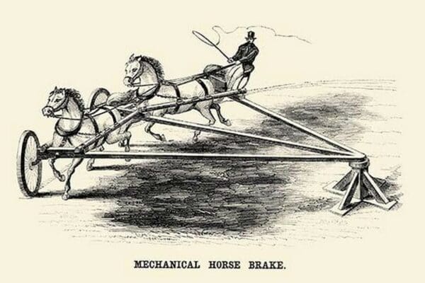 Mechanical Horse Brake - Art Print