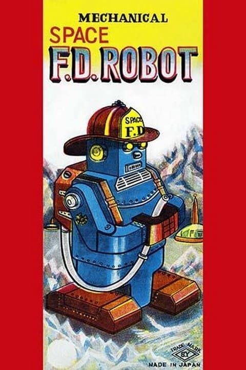 Mechanical Space Fire Department Robot - Art Print