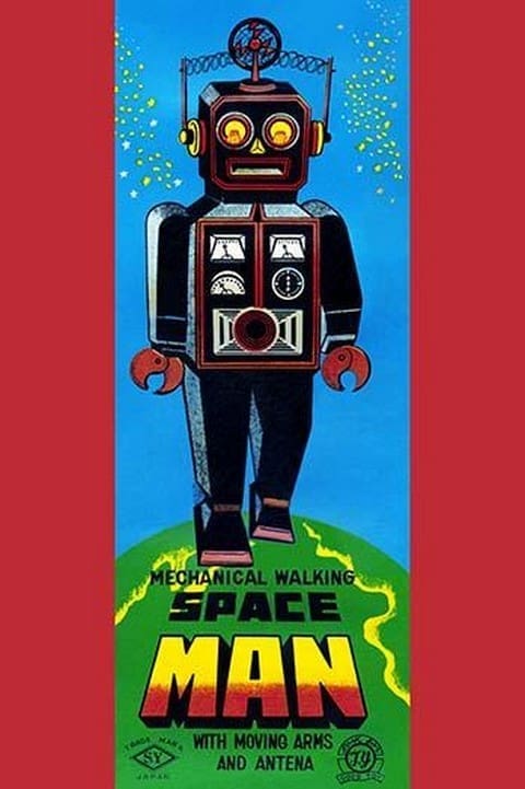 Mechanical Walking Space Man - Art Print