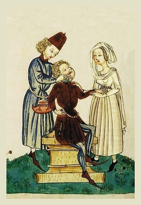 Medieval Dental Practitioner - Art Print