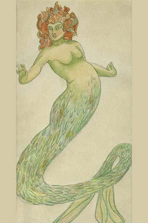 Mermaid by Hannes Bok - Art Print