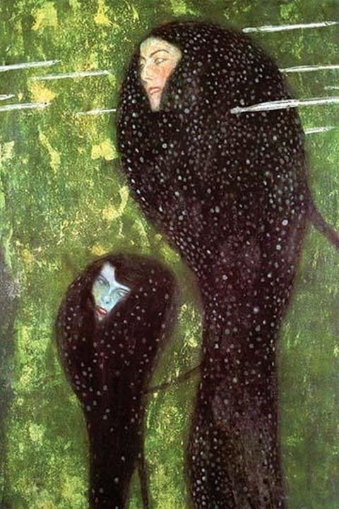 Mermaids by Gustav Klimt - Art Print