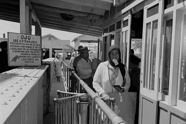 Mexicans entering the United States by Dorothea Lange - Art Print