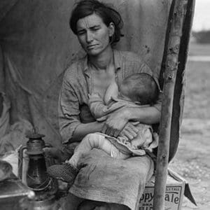 Migrant agricultural worker's family by Dorothea Lange #3 - Art Print