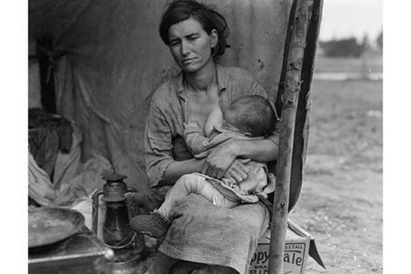 Migrant agricultural worker's family by Dorothea Lange #3 - Art Print