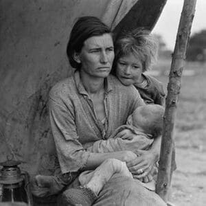 Migrant agricultural worker's family by Dorothea Lange - Art Print