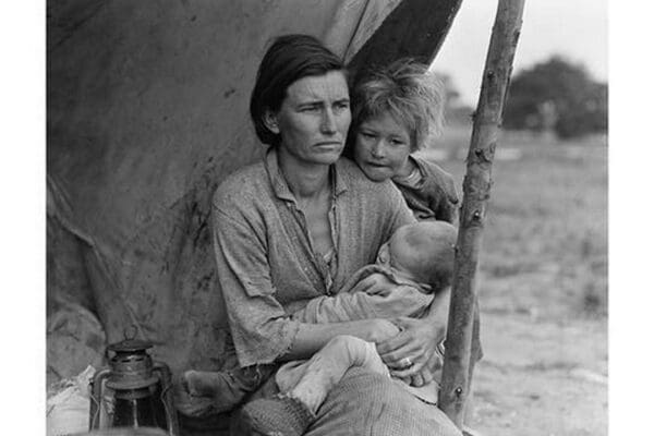 Migrant agricultural worker's family by Dorothea Lange - Art Print