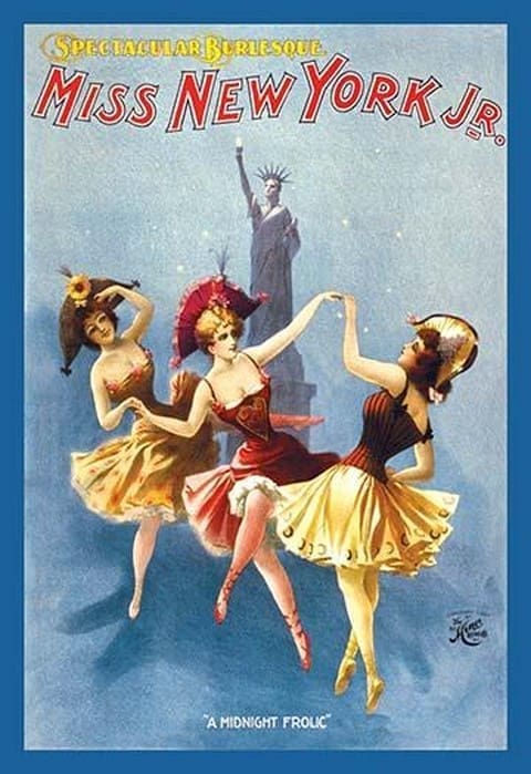 Miss New York Jr. Burlesque by H.C. Miner Litho copmany - Art Print