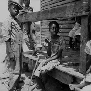 Mississippi Delta Negro children by Dorothea Lange - Art Print