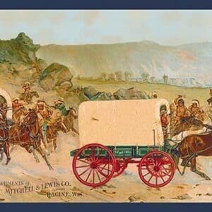 Mitchell Wagon Train by Gean Smith - Art Print