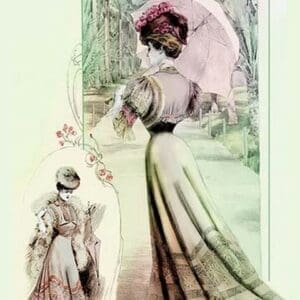 Mode Journal Weiner Chic: On a Charming Path - Art Print