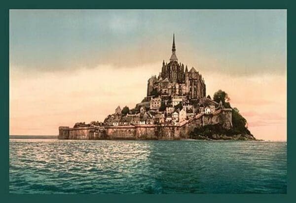 Mont St. Michel at high tide by Detroit Photographic Company - Art Print