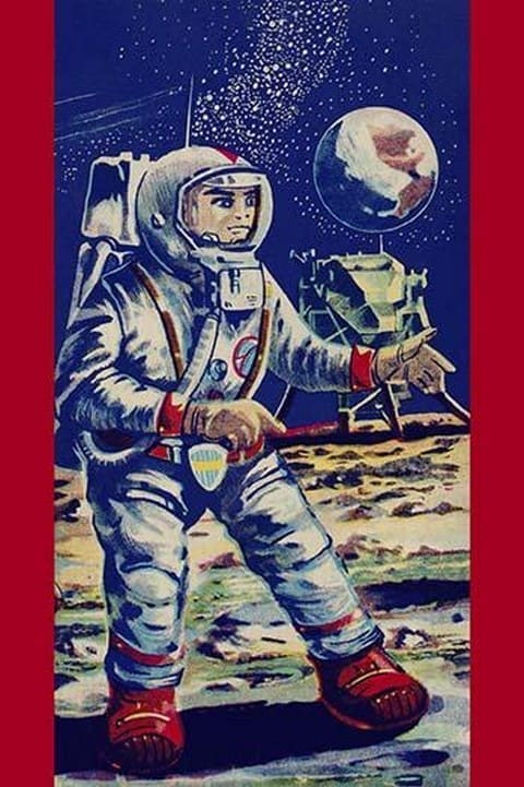 Moon Astronaut - Art Print