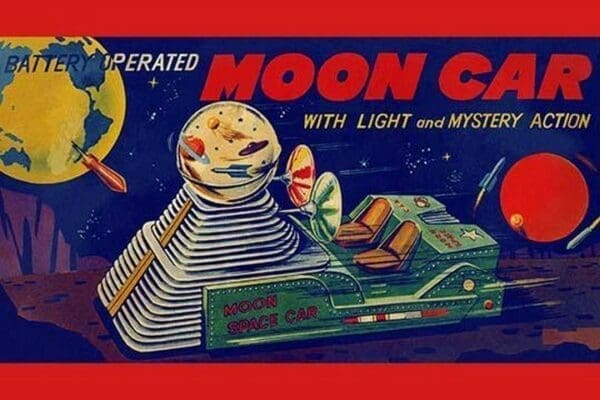 Moon Car - Art Print