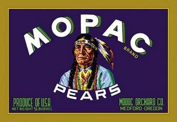 Mopac Brand Pears - Art Print