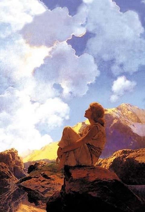 Morning (Spring) by Maxfield Parrish - Art Print