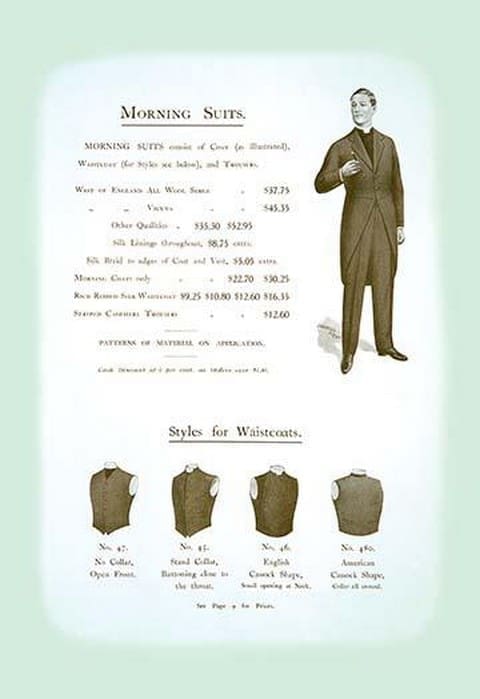 Morning Suits/Waistcoats - Art Print