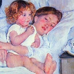 Mother & Baby by Mary Cassatt - Art Print