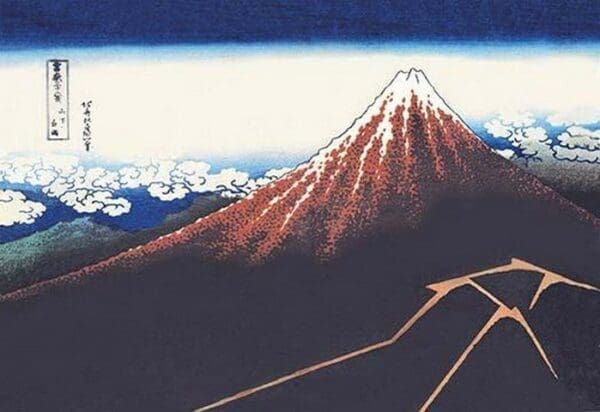 Mount Fuji in Summer by Hokusai - Art Print