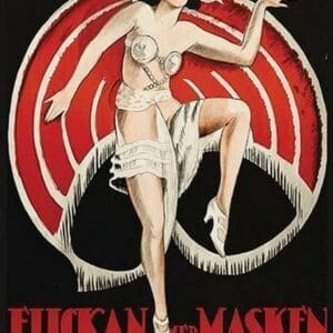 Movies and Masks 'Flickan med Masken' - Art Print