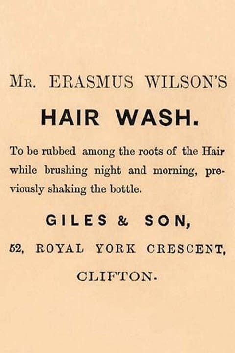 Mr. Erasmus Wilson's Hair Wash - Art Print