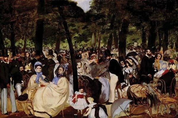 Music in Tuilerie Garden by Eduard Manet - Art Print