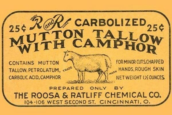 Mutton Tallow With Camphor - Art Print