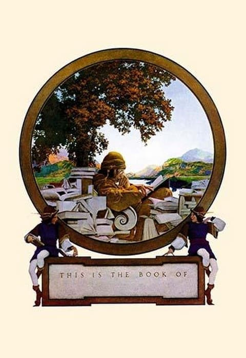 Nameplate by Maxfield Parrish - Art Print