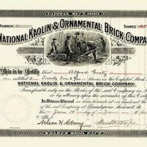 National Kaolin & Ornamental Brick Company - Art Print