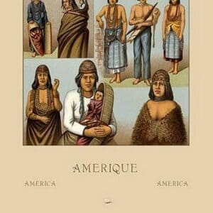 Native Americans - Killimous by Auguste Racinet - Art Print