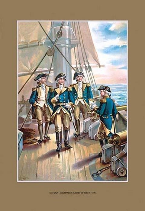 Navy Commander by Werner - Art Print