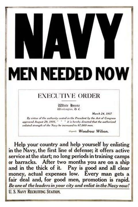 Navy men needed now - Art Print