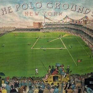 New York Polo Grounds by New York Litho - Art Print