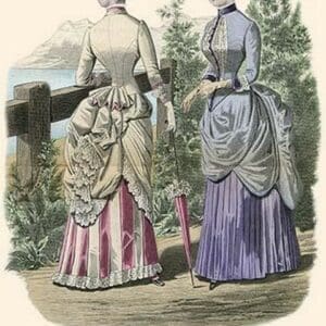 Newest French Fashions - 1884 by Warren #20 - Art Print