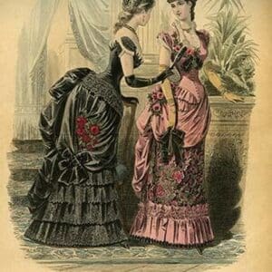 Newest French Fashions - 1884 by Warren #3 - Art Print