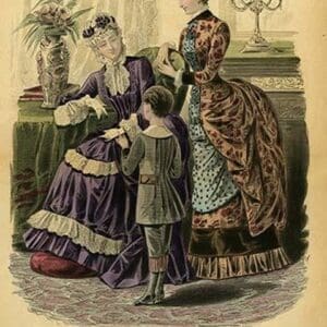 Newest French Fashions - 1884 by Warren #4 - Art Print