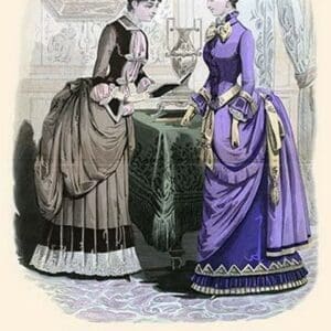 Newest French Fashions - 1884 by Warren 4 - Art Print