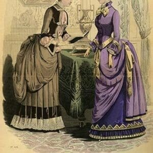 Newest French Fashions - 1884 by Warren #5 - Art Print